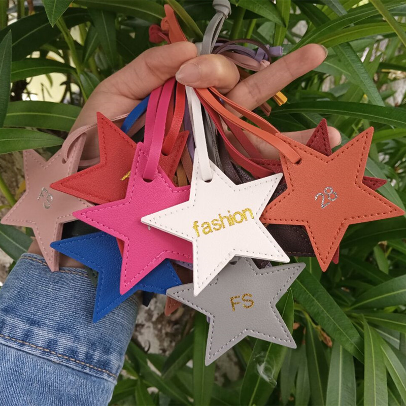 Monogram Keychain Leather - 1 adet ücretsiz baş harfleri beş