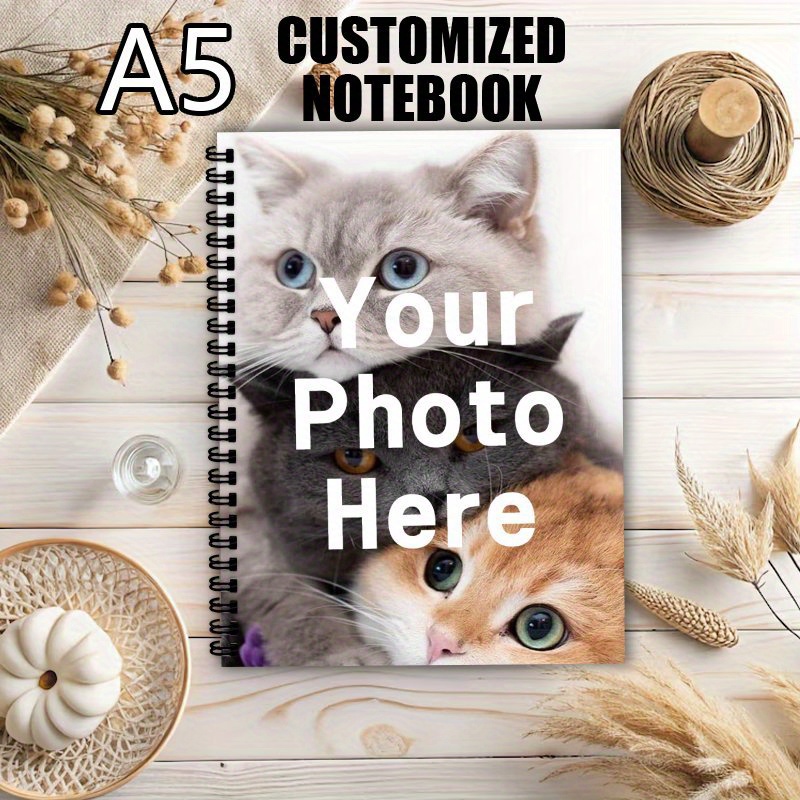 Custom Photo Book - Kişiye Özel 1/2 Fotoğraf A5 Defter,
