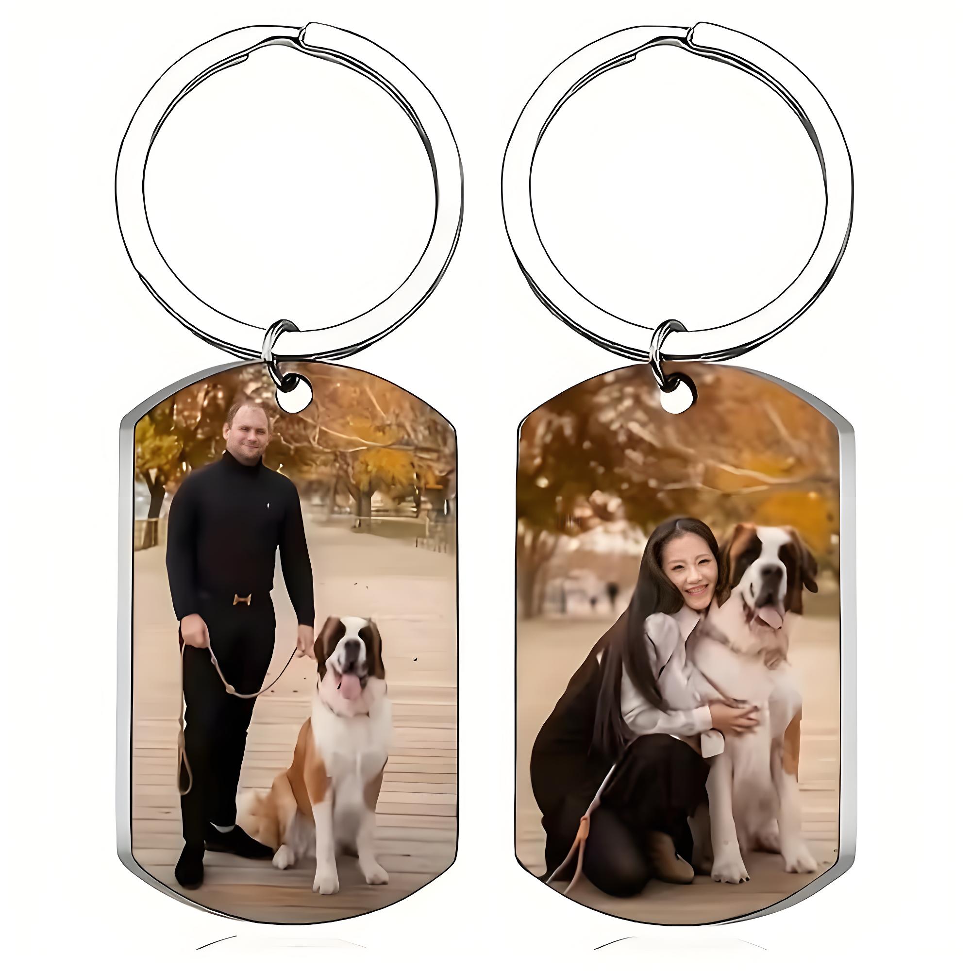 Pet Portrait Custom - Kişiye Özel Fotoğraf Baskılı Köpek Künyesi