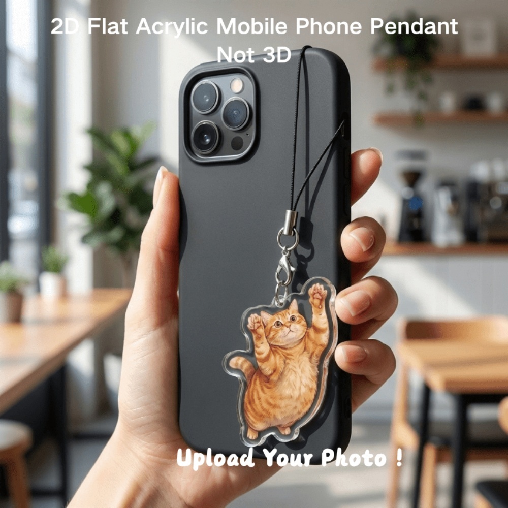 Pet Portrait Custom - Özel Poodle Fotoğraflı Telefon Askısı, Kişiselleştirilmiş