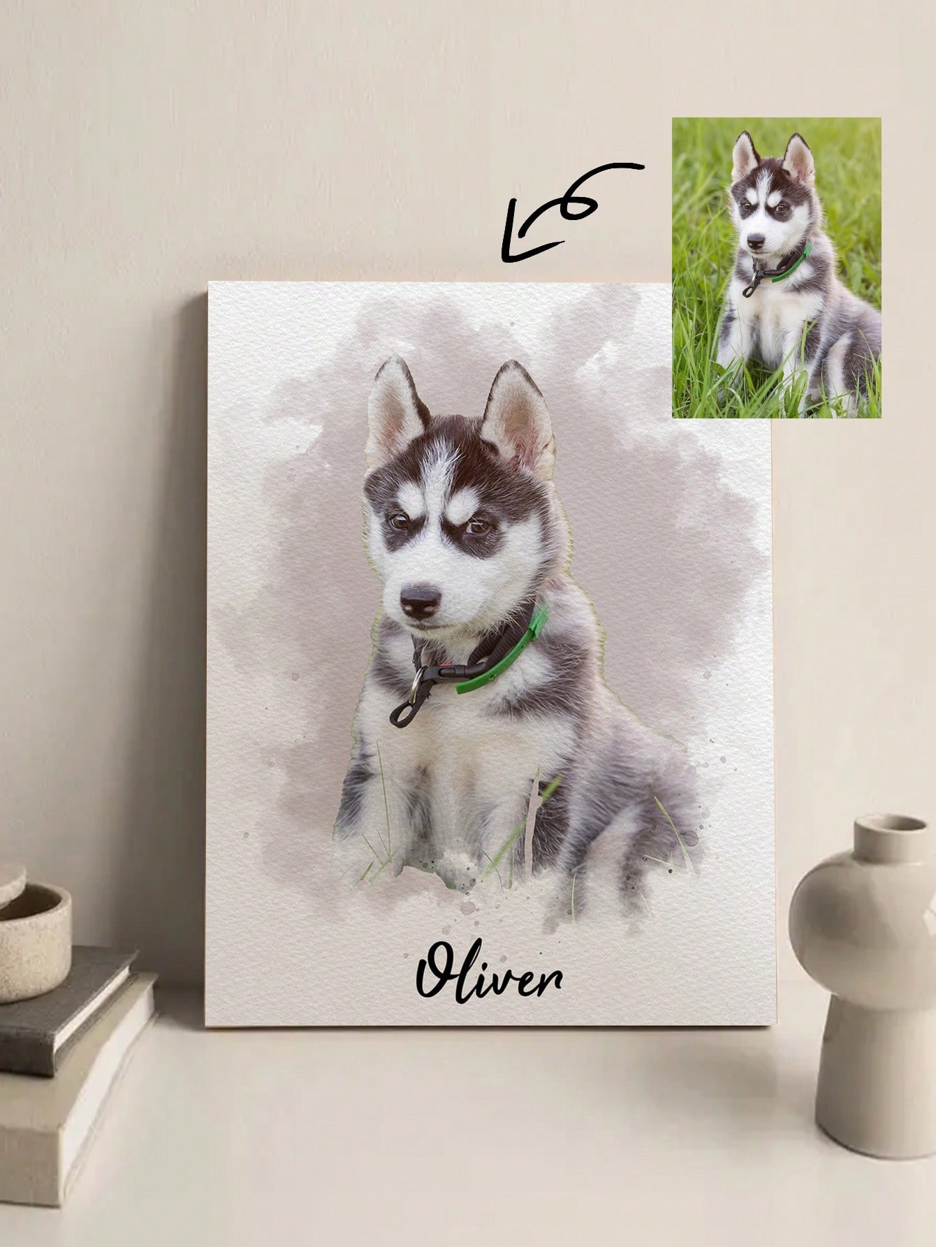 Kişiye Özel Suluboya Evcil Hay - Pet Portrait Custom incelemesi ve fiyatı